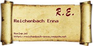 Reichenbach Enna névjegykártya